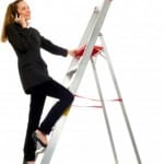 Lady on Ladder